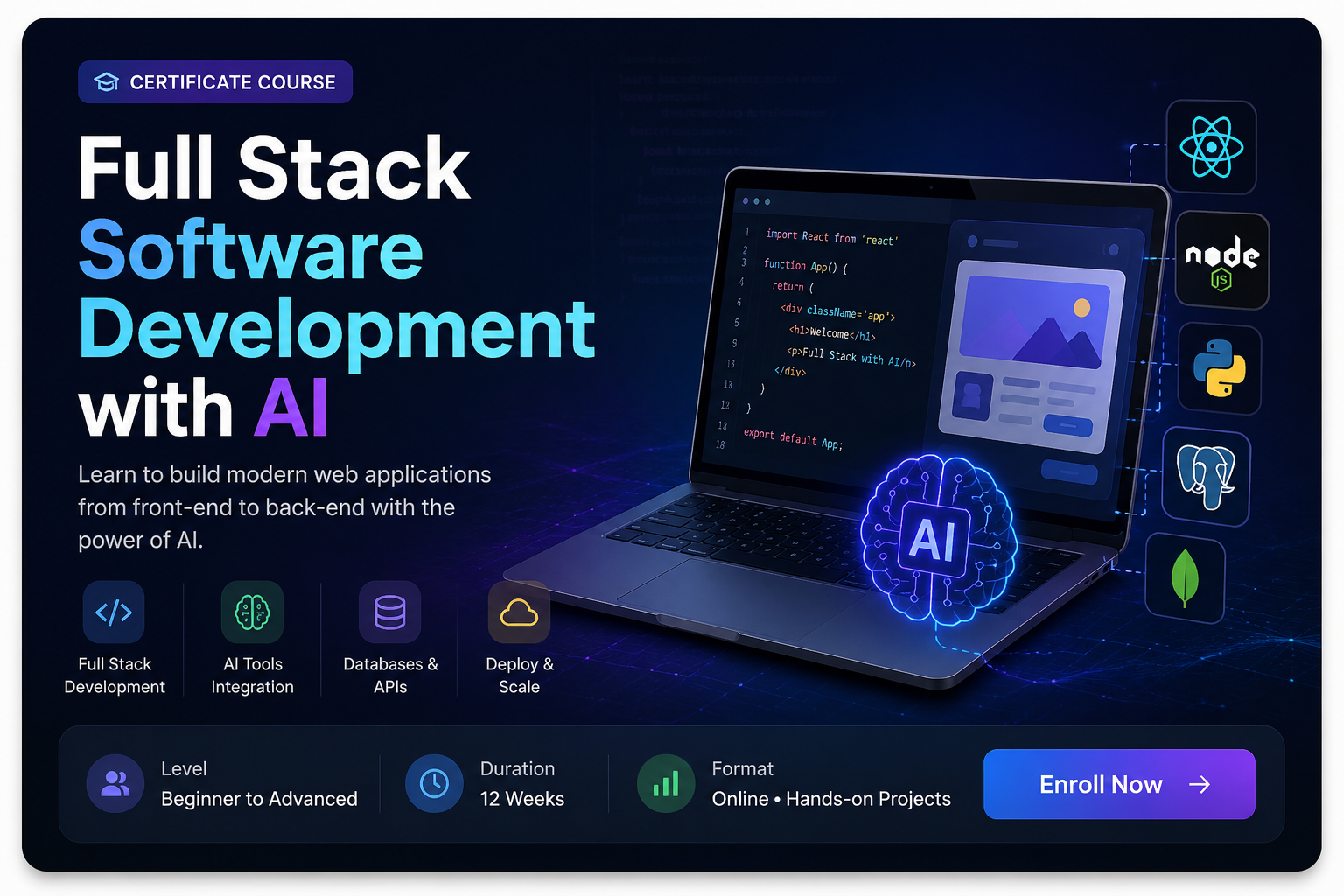 Full Stack Software Development with AI